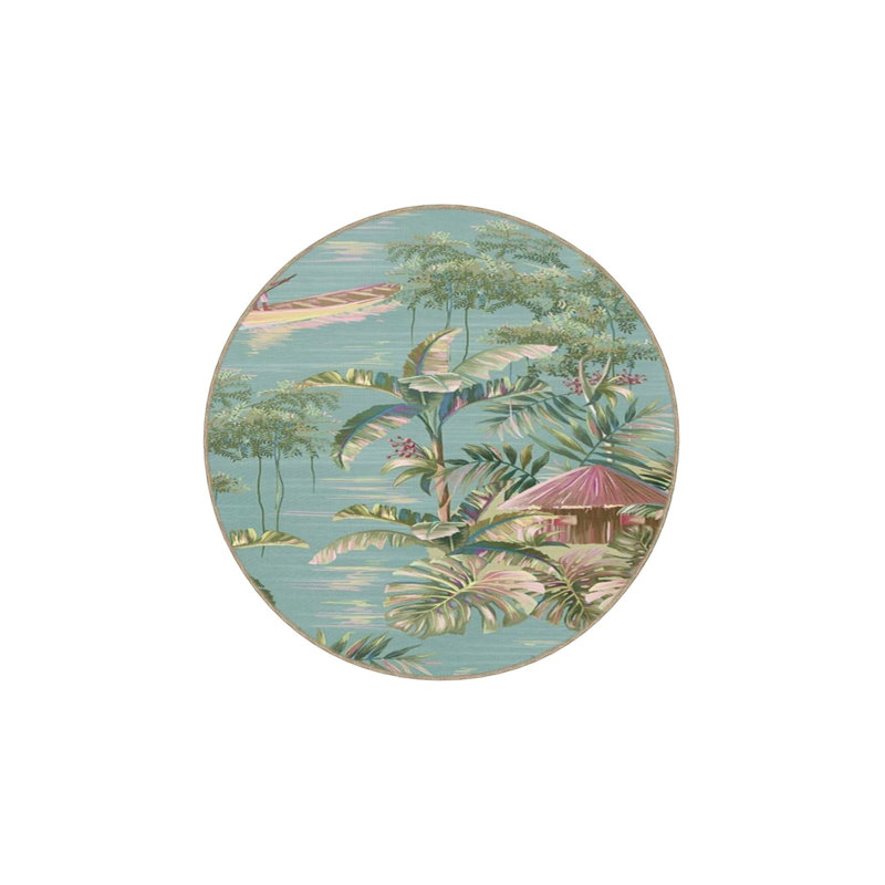 Tapis tissé Green Lake, Sous-tapis carré 3 pi 3 po inclus