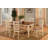 5 Piece Kitchen Table Set for 4 Includes a Rectangle Dining Table with Butterfly Leaf and 4 Linen Fabric Dining Room Chairs, Black & Cherry-1375540738-1426014183-1437726044