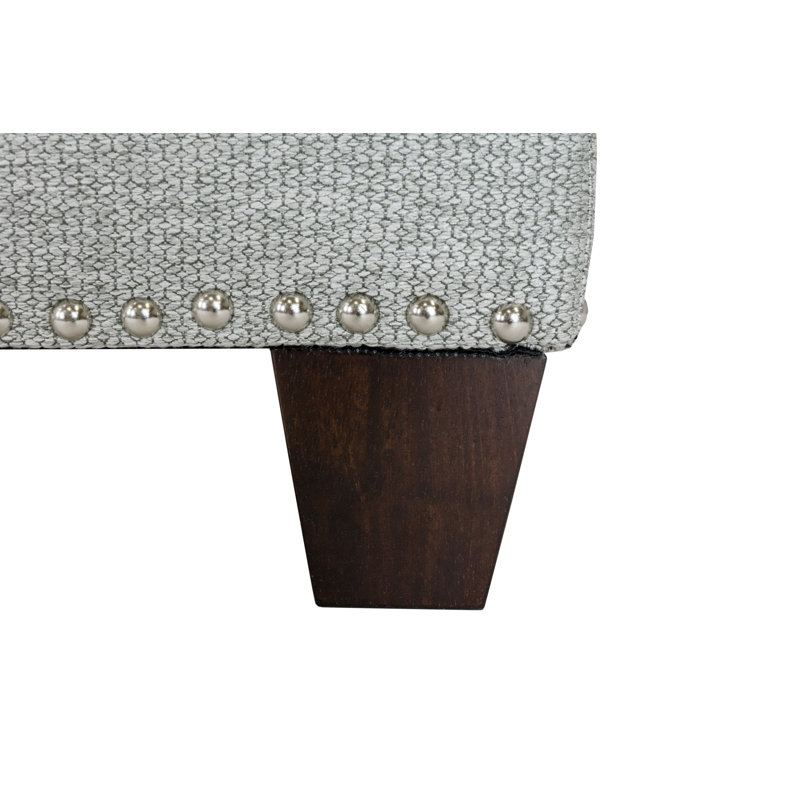 Lalonde Polyester Blend Upholstered Storage Bench, Stone, Yes
