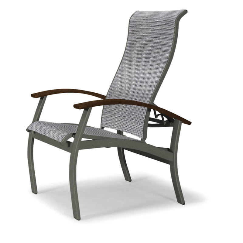 Chaise de patio Askar, Titane Sunbrella®, Graphite texturé, Kona