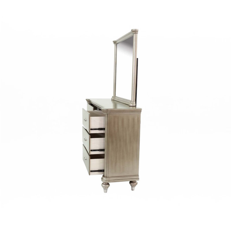 Commode avec tiroirs à miroir