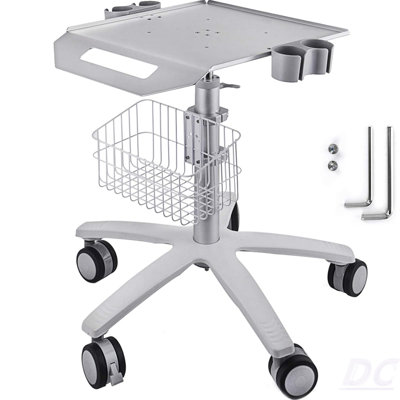 Chariot médical, chariot de salon avec roulettes, chariot mobile à hauteur réglable de 26,77 po à 42,91 po, postes de salon en métal pour coiffeur, chariot de laboratoire roulant pour la clinique, la beauté et le salon