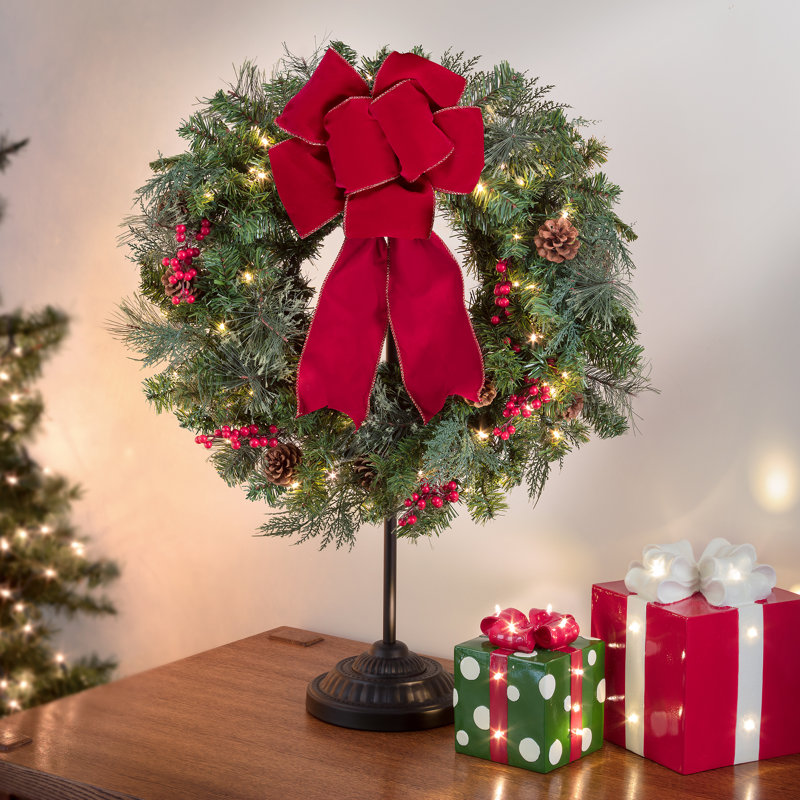 Adjustable Black Metal Christmas Stocking Tree Stand