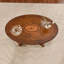 Table basse en bois massif avec rangement Canora