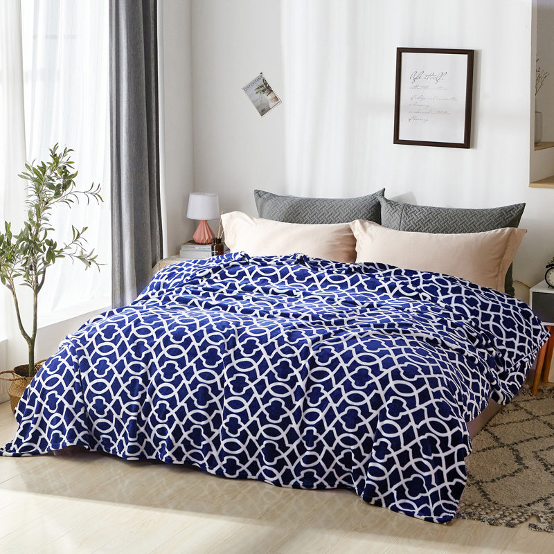FL2020-KQ02-18 Plain Weave / Muslin Throw Blanket, Queen