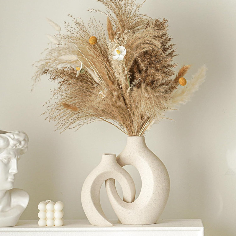 Nestled In A Hollow Ceramic Vase, White