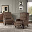 Fauteuil inclinable en similicuir pour salon RV