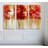 " Red Trees " 3 - Pieces-23818477