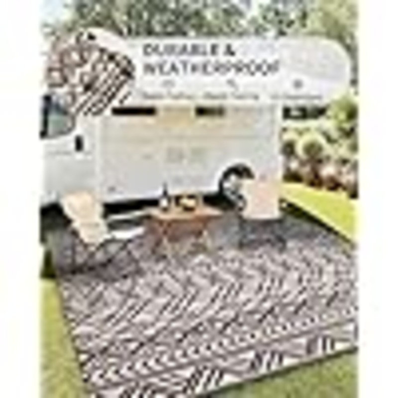 Tapis d'extérieur imperméable à l'eau pour l'extérieur, Rectangle de 5 pi x 8 pi