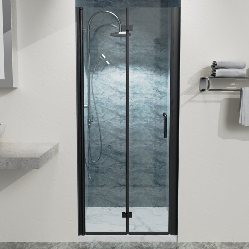 Rossana 32'' - W x 72'' H Door Framed Shower Door with
