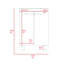 Meuble-lavabo 24 po, armoire de plancher, porte double, deux tablettes - blanc