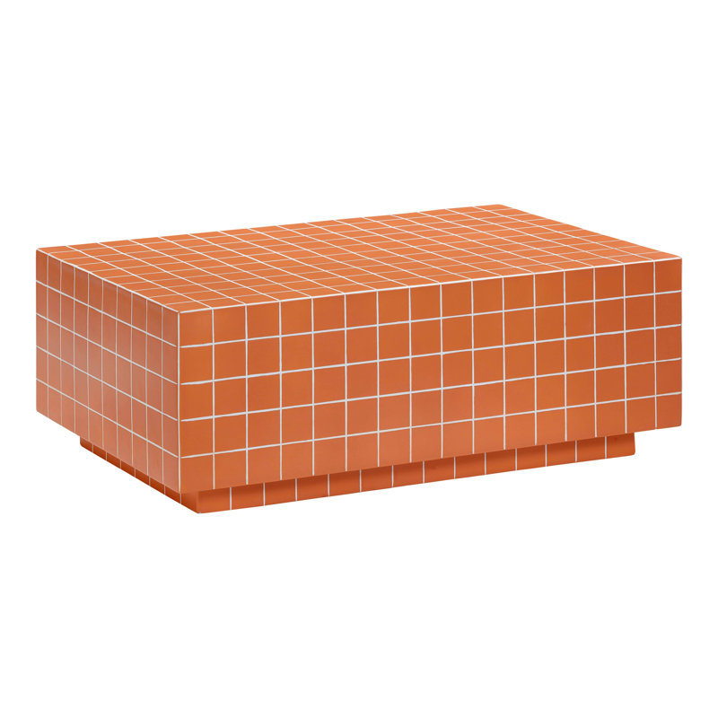 Table basse d'intérieur / extérieur Tile, Orange