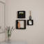 Tablettes flottantes Akasha - Ensemble de tablettes murales cubiques avec supports cachés, 3 tailles pour présenter des décorations, des livres, des photos et plus encore - quincaillerie incluse-966252496
