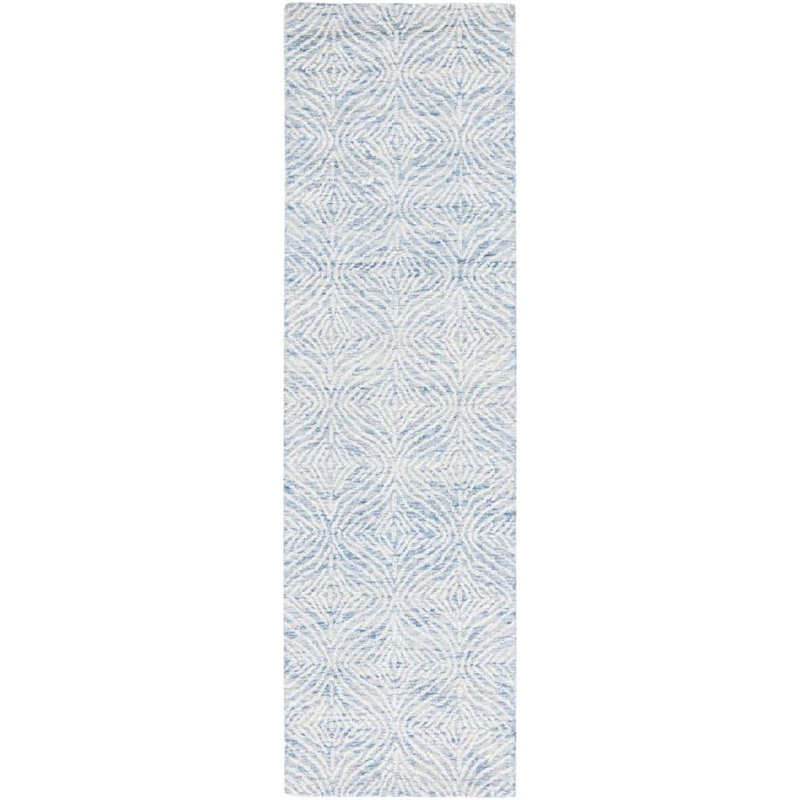 Pezanetti Hand Tufted Wool And Cotton With Latex Abstract Rug, Runner 2'3" x 8'