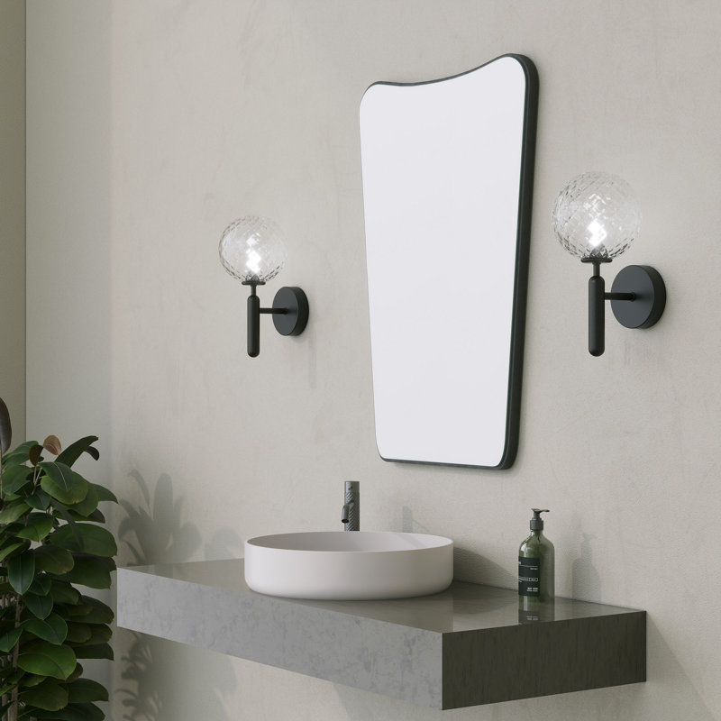 Armoire de salle de bain moderne moderne avec miroir, 19,7 po x 27,6 po | Fabrication 100% bois aggloméré, épaisseur: 0,7 po | Conception élégante de couleur unie, parfaite pour le rangement peu encombrant et la décoration contemporaine