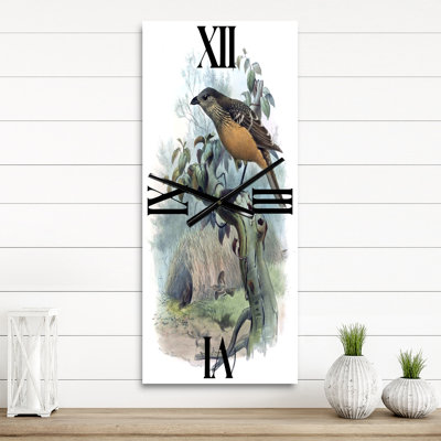 Une monographie des oiseaux du paradis - Horloge murale traditionnelle