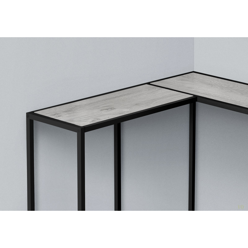Table d'appoint, console, vestibule, étroit, d'angle, salon, chambre à coucher, stratifié, métal, contemporain, moderne