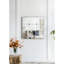 Miroir mural 36 po x 36 po à décor de verre antique