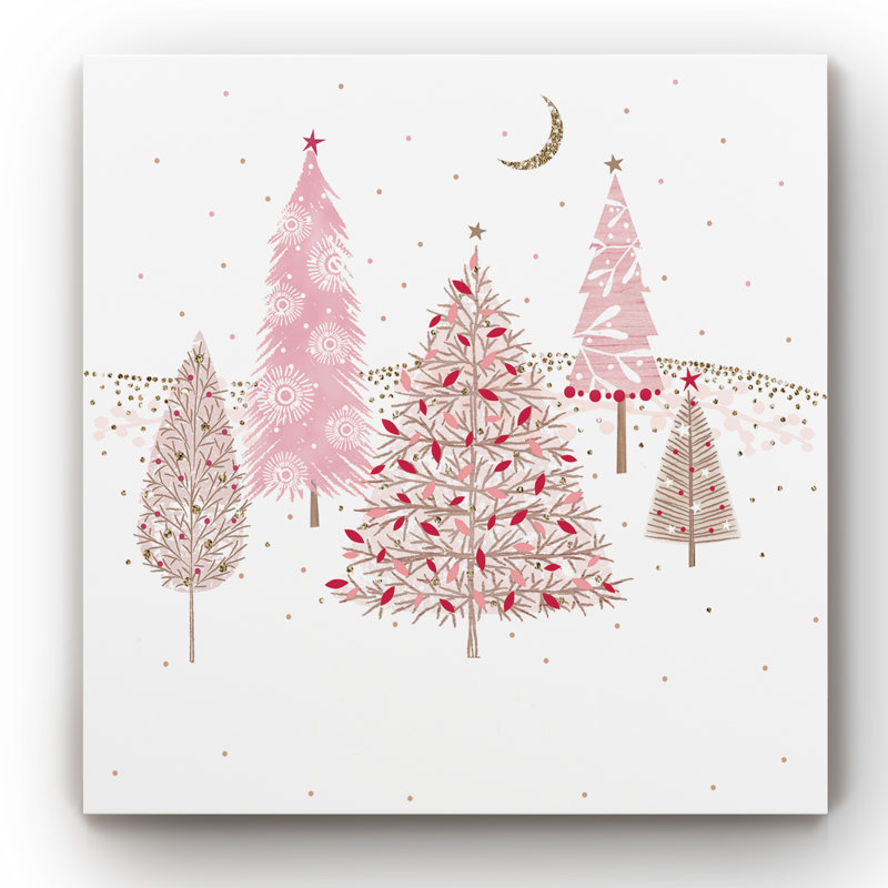 " Pretty Pink Trees ", 24" H x 24" W x 1" D
