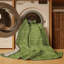 Tapis vert uni lavable à la machine-290443908
