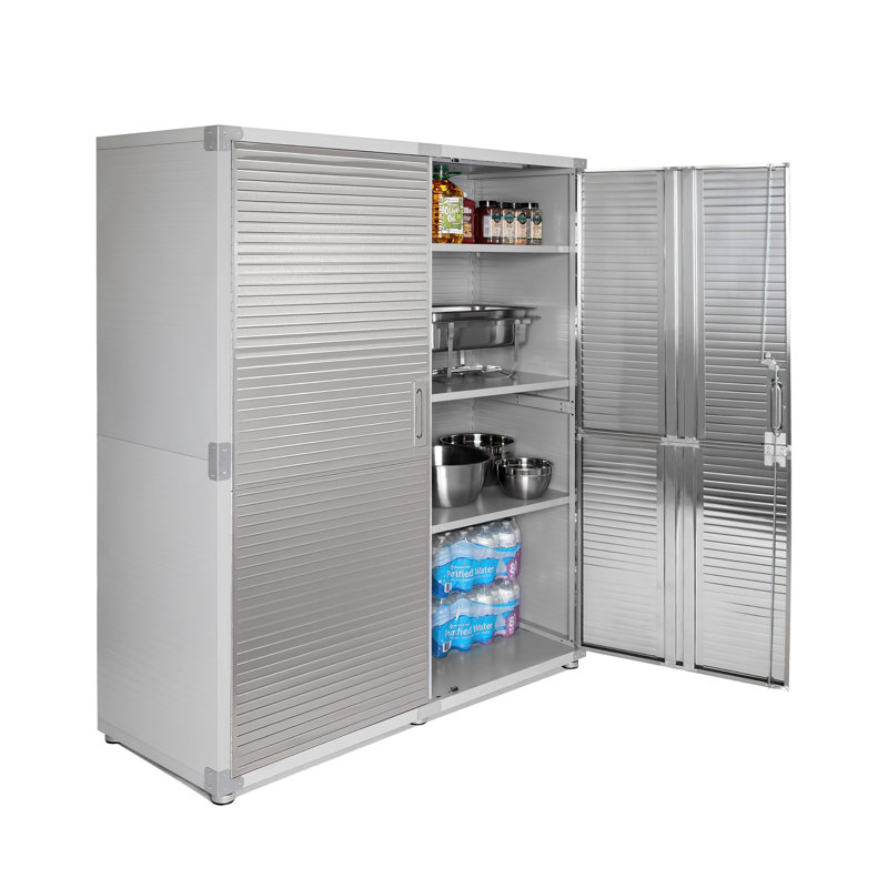Armoire de rangement verrouillable en acier massif, Granit