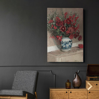 «Vintage Floral Print CCLIX», reproduction sur toile encadrée
