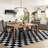 Fillender Plaid Area Rug Checkered Rug Washable Rugs For Living Room Carpet-102156364