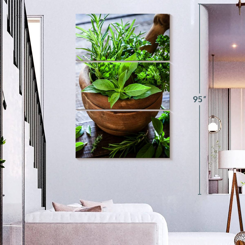 Yarlin Crushing Herbs, 74" H x 48" W