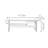 Solid wood and cherry wood coffee table