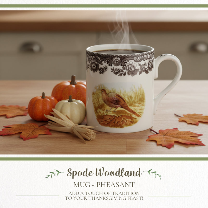 Spode Woodland Am.Wildlife Mug 16 Oz Pheasant