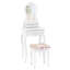 Ensemble coiffeuse avec tabouret et miroir Cindy-32005921