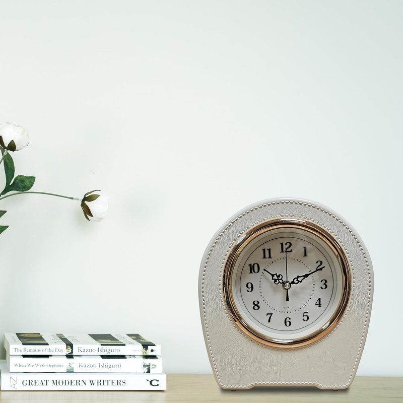 Aatiqah Analog Electric Tabletop Clock, White