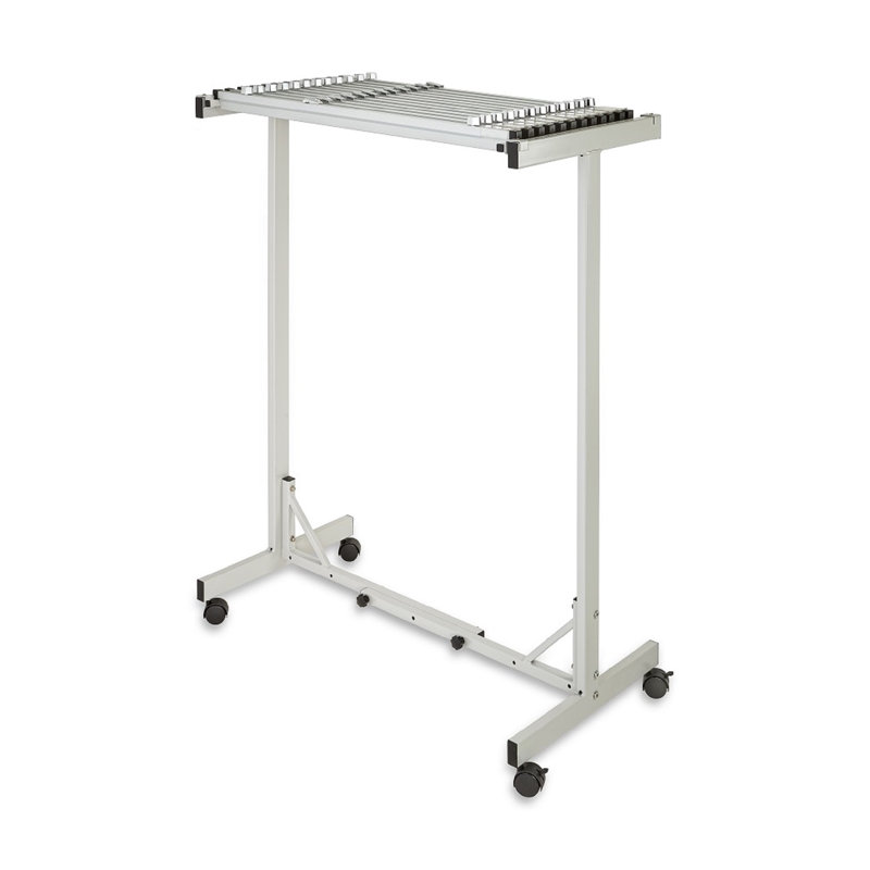Chariot de rangement extensible pour plan central mobile, Gris