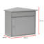 Mersey Wall Mounted Galvanised Steel Lockable Weatherproof Post Box - 39x35x20cm-64111965
