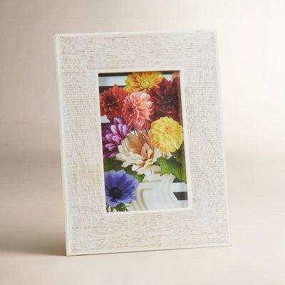 Cross Hatch Bone Picture Frame