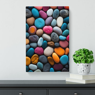 Pebbles Colour Field - Wrapped Canvas
