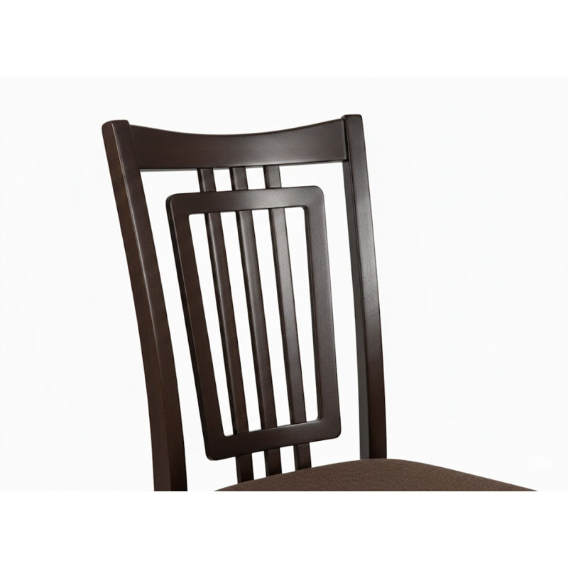 Ensemble de 2 chaises d'appoint en tissu avec dossier à lattes Nox