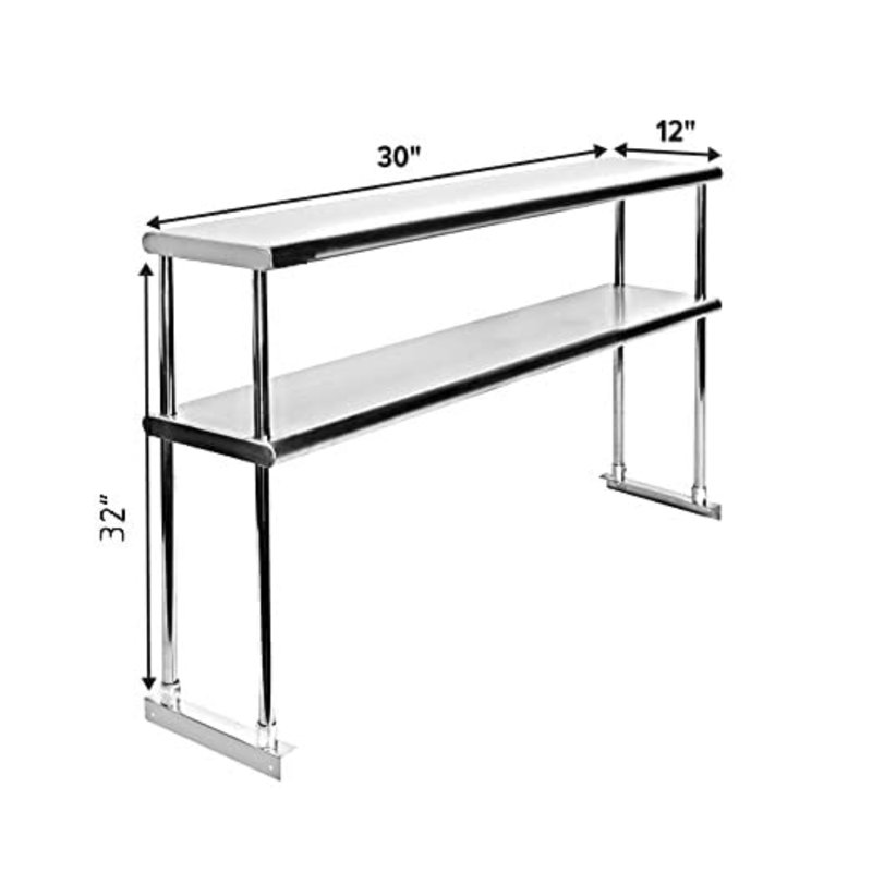 Table de travail Express KitchQuip, H 32 po x L 30 po x P 12 po