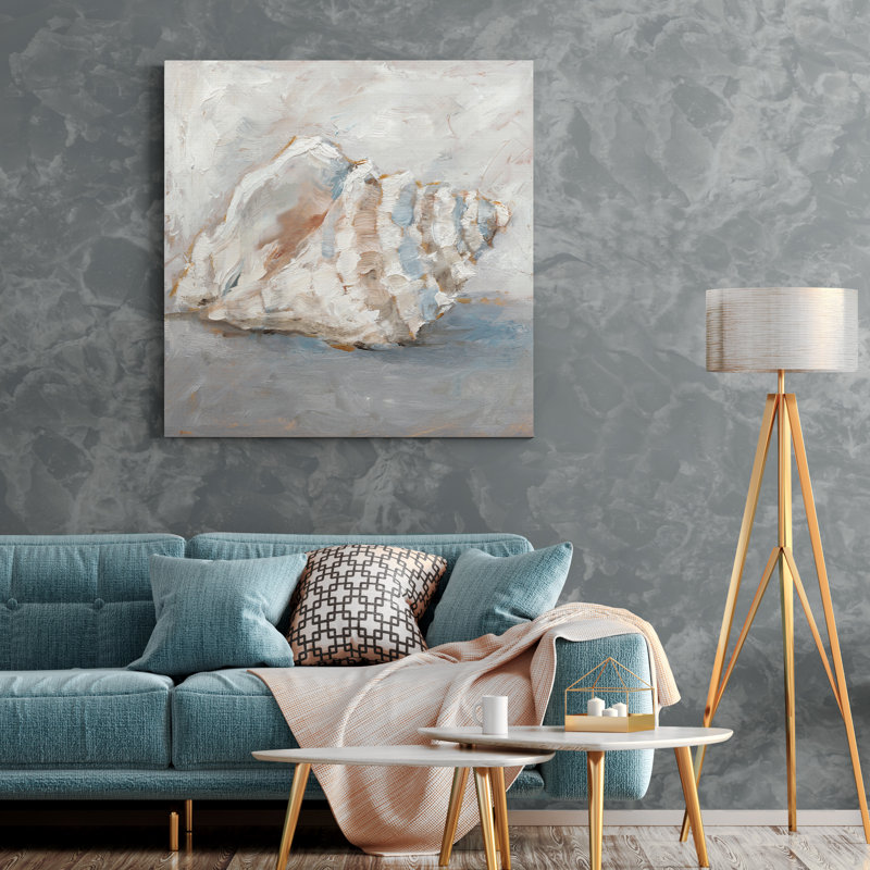 " Blue Shell Study II ", 24" H x 24" W x 1" D