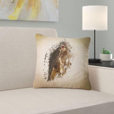 Housse et insert de coussin abstrait Abstract Falcon in Flight