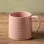 Très grande tasse à café en céramique 21 oz, tasse émaillée en émail rose avec motif gros ventre et rayures, va au micro-ondes-278785177