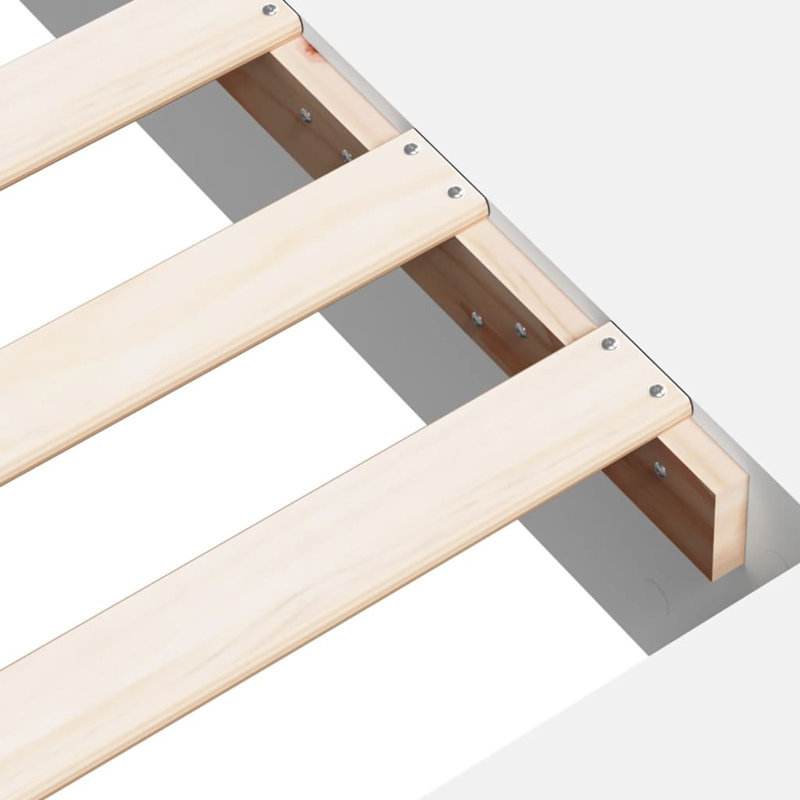 Vidaxl Bed Frame Engineered Wood, 135 x 190cm, White