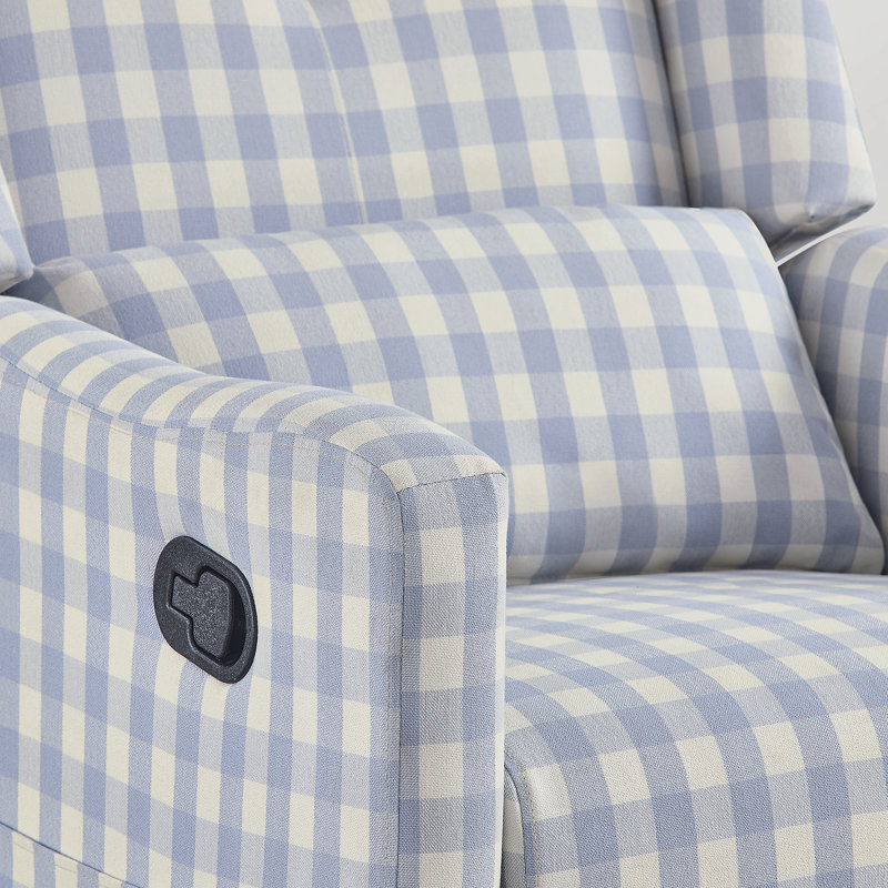Fauteuil inclinable et pivotant manuel Drenna, Bleu