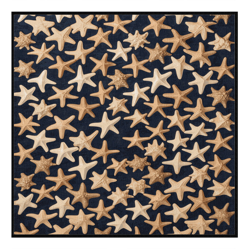 Tapis gris lavable à la machine, Carré 8 pi