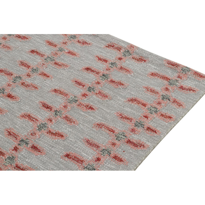 Scandinavian Wool Geometric Area Rug, Rectangle 5' x 7'