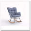 Teddy Fabric Leisure Rocking Chair-672863725