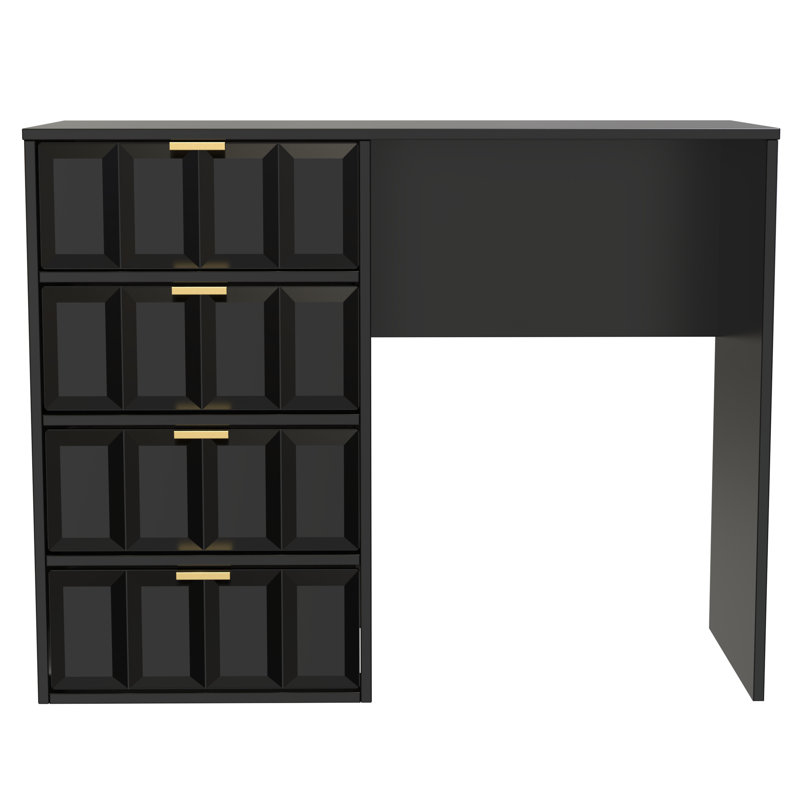 Alcimon 4 Drawer Vanity, Black