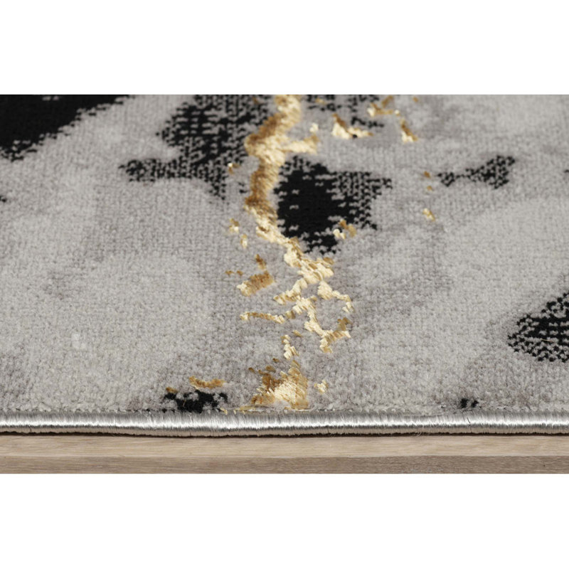 Abstract Design Modern Area Rug, Rectangle 2' x 3'