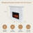 Modern Ember Augustine Mantel Package with 28" Electric Fireplace - Alexa & Google Asst Compatible-96920590