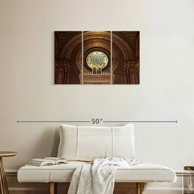 Spanish Synagogue Interior, 20" H x 33" W